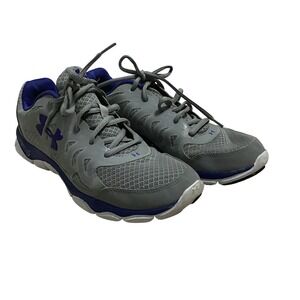 Under Armour Micro G Engage Low Top Gray Size 9.5 Running Gym Basketball Walking